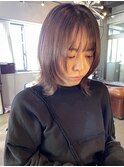 顔周りレイヤー/ライラックラテ/外ハネ