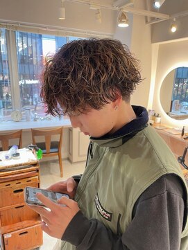 キャンバス バイ ネオリーブ 横浜西口(Canvas by neo.) メンズ ツイスパ ハイライト ツイストスパイラル