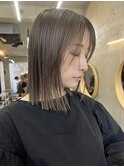 レイヤーカット/ブラウン/韓国ヘアー/ブリーチ/恵比寿