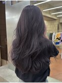 ブリーチなしダブルカラーラベンダーグレージュ春カラーレイヤー
