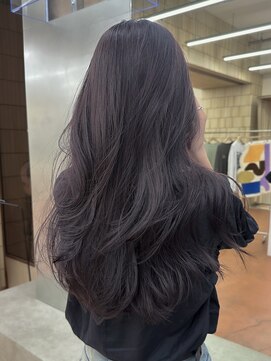 パークレーン アイス イヴェン(park lane ICI yeven) ブリーチなしダブルカラーラベンダーグレージュ春カラーレイヤー