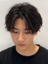 オーシャントーキョー 仙台(OCEAN TOKYO)&nbsp;センターパートシャドウパーマ刈り上げマッシュツーブロック