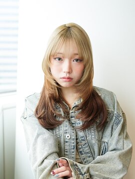 ルフュージュ バイ プロデュース 相模大野店(Refuge by Produce) シースルーバング/レイヤーカット