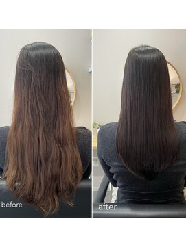 コエ(COE) 伸ばし中、綺麗に見える、ストレートスタイル