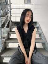 シーン(SCENE)&nbsp;[天神今泉/黒髪カタログ/クラゲヘアー/オリーブグレー]