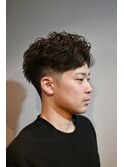 新宿/シャドウパーマ/メンズパーマ/新宿メンズヘア/かきあげヘア