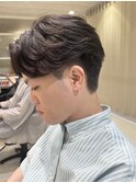 フェザーパーマニュアンスパーマ毛流れパーマメンズパーマ