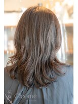 クレオメ バイ スーリール 五反田店(cleome by sourire)&nbsp;レイヤーカット似合わせカットミディアムダークアッシュ艶髪暗髪