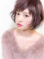 ローランド(Rowland)&nbsp;大人かわいい前下がりボブ☆ピンクカラーに斜めバングで☆