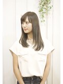 【Rire尚平】うるつやエステ縮毛矯正☆グレージュセミロング　
