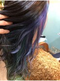 ユニコーンカラーブルーグリーン