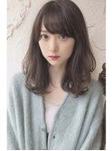大人かわいいヘアココアブラウン毛先パーマ☆新宿