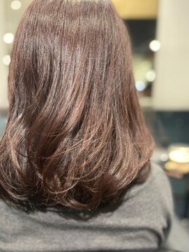 アッシュヘアー 西野店(ASH HAIR) レイヤーボブ×カシスブラウン