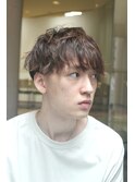 束感刈り上げビジネス七三ツーブロックアップバング３０