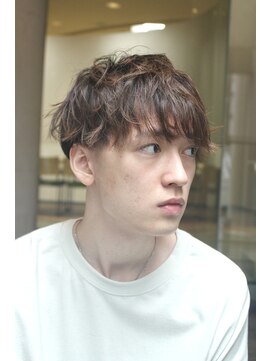 レンゲン(LENGEN) 束感刈り上げビジネス七三ツーブロックアップバング30