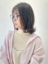 フォーク FOLK&nbsp;【FOLK】透明感ダークグレージュ☆似合わせ外ハネボブ♪