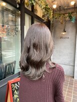 ナンバー ジルバ 立川(N° jillva) 大人かわいいエギョモリ ミルクティーブラウン ひし形シルエット