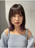 *pikAicHi*インナーカラー×パープルグレージュ