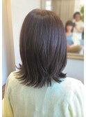 ナチュラルフェミニン外ハネ◎ミディアムボブ