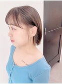 インナーカラーイヤリングカラー×美髪ボブ[横浜/東神奈川]