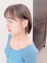 ネオリーブ クーロ(Neolive curro)&nbsp;インナーカラーイヤリングカラー×美髪ボブ[横浜/東神奈川]