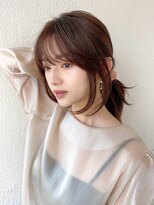 アフロート エル 大阪(AFLOAT L)&nbsp;黒髪/グレーベージュ/レイヤーロング/前髪パーマ