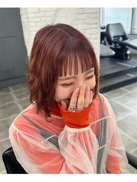 リアン バイ キートス(Lien by kiitos) 暖色カラー/ボブ/オン眉