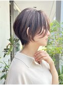 前髪長め前下がりショートボブ青山表参道20代30代40代