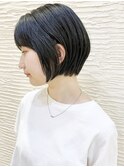 【morio札幌】札幌ショート　大人かわいい黒髪丸みショートボブ