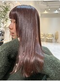 ラベンダーブラウンカラーと髪質改善トリートメント