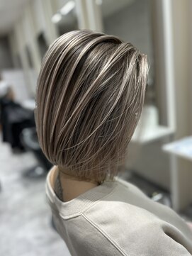 ウル 岡山駅店(ULu.) ハイライトハイトーンダブルカラー20代30代40代ULu岡山