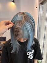 ゴート(G.O.A.T)&nbsp;水色×シルバーのブロックカラー