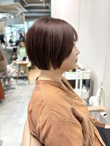 ミィ 浦和(mee)&nbsp;ハイライトカラー ピンクベージュ ウェーブカール ボブルフ 浦和