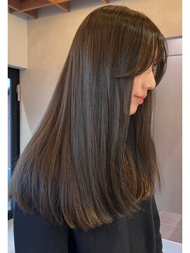 ロンド ボーイ 表参道(Lond BOY) ミニウルフレイヤーカット顔周り前髪韓国ミディアムロング/