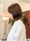 ホワイトグレージュ/デジタルパーマ/チェリーブラウン/栄k38