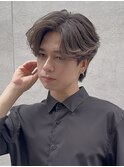 メンズセットナチュラルヘアパーマシャドウパーマセンターパート