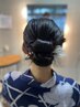 【浴衣・花火大会に！】持ち込み浴衣着付け＋ヘアセット（8時台）　10350