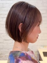 ソワネ 表参道(soigne)&nbsp;顔周りレイヤー大人上品くびれショートボブ