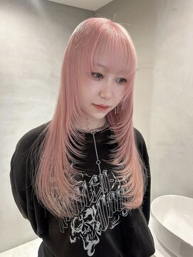 ペレ アネックス 大阪梅田茶屋町店(PELE ANNEX) くびれヘア/アプリコットオレンジ/夏のヘアアレンジ/梅田