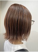 ☆切りっぱなしボブハイライト+ピンクベージュ