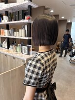 スーリール 小倉店(Sourire)&nbsp;くせ毛から乾かすだけボブに　20代黒髪