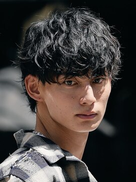 フィフス(fifth) 原宿無造作シャドウパーマラウンドマッシュカット黒髪fifth30代