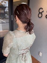 ヘア プロデュース キュオン(hair produce CUEON.)&nbsp;ローポニー×お呼ばれヘア