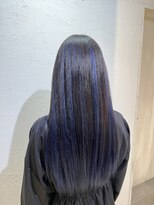 アジールヘア 池袋東口店(agir hair)&nbsp;インナー/アンブレラカラー/ネイビーブルー/ブリーチ/池袋/所沢
