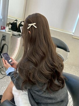 アスター 天神大名店(Aster) 小顔に見えるトレンドヘア/黒髪/オリーブグレー/ココアベージュ