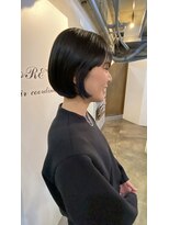 ロア ヘアーコーディネート 四条烏丸店(LoRE hair coordinate)&nbsp;丸みミニボブスタイル／斉藤