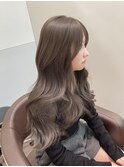 ブリーチなしヘーゼルグレージュ