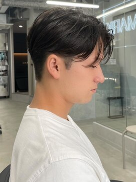 エルマーク 松山(L-MARK) マッシュヘア/黒髪/メンズカット/men's/フェザーパーマ