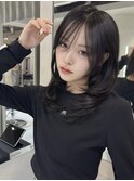 韓国風レイヤー◎小顔カット透明感カラー20代30代