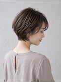 (ICY土屋)ナチュラルハイライトショートヘアショートボブ